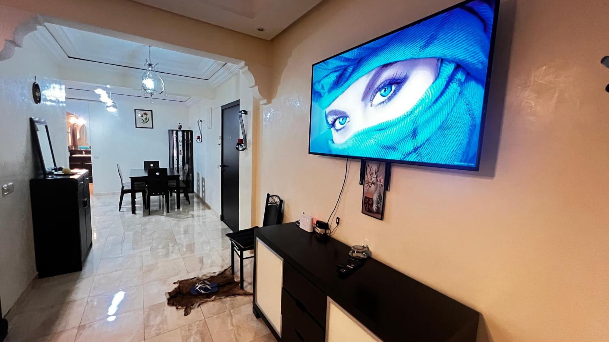 Magnifique Appartement Spacieux Confort Propre Familial 2 Chambres Salon Et Salle A Manger A 20Mn A Pied De Place Jemaa El Fina 4 Piscines Dans Espace De Golf A 12 Mn En Voitures L Entree Est Gratuit Pour La Clientele Ouvert Entre 10H Et 20H Marrakesh Buitenkant foto